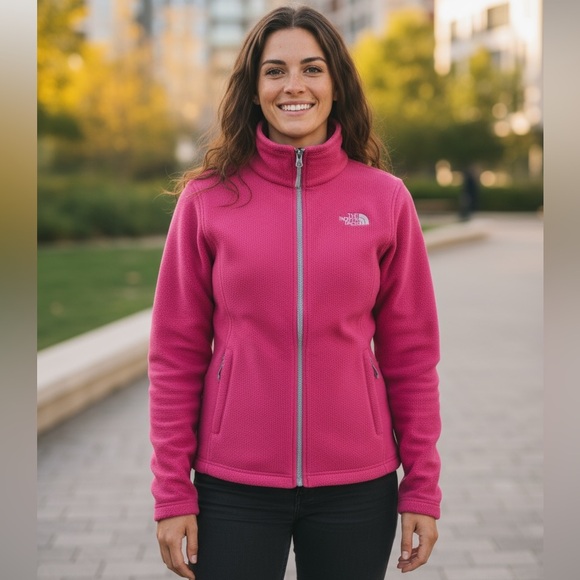 The North Face Women's Vibrant Pink Ski Jacket - Picture 1 of 16